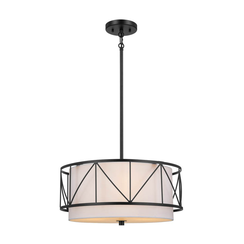 Birkleigh Flush Pendant Black