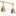 Sylvia Rail Light Brushed Natural Brass