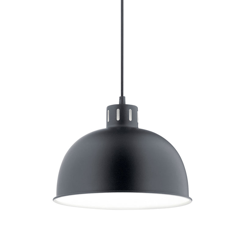 Zailey Dome Pendant Black 11.5 Inch