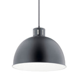 Zailey Dome Pendant Black 15.75 Inch