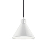 Zailey Cone Pendant White 10.75 Inch