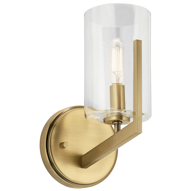 Nye Wall Sconce Brushed Natural Brass