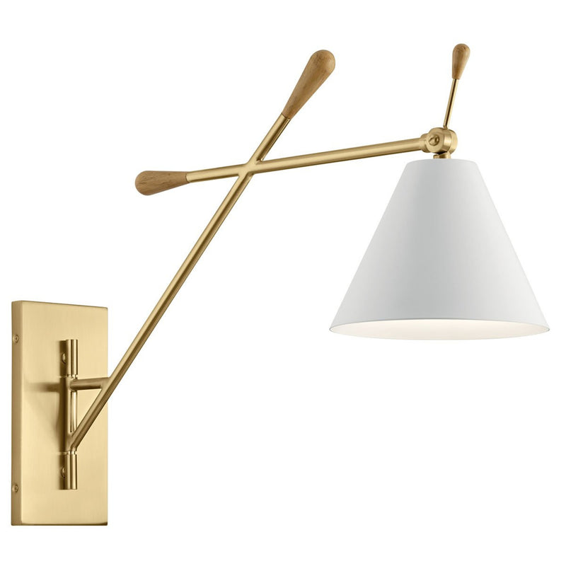 Finnick Wall Cone Sconce Champagne Gold