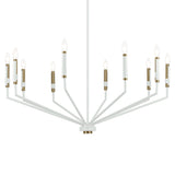 Armand Chandelier White 10 Light