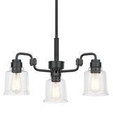 Aivian 1 Tier Chandelier Black 3 Light