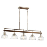 Eastmont Linear Chandelier Polished Nickel