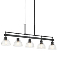 Eastmont Linear Chandelier Black