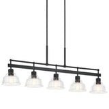 Eastmont Linear Chandelier Black