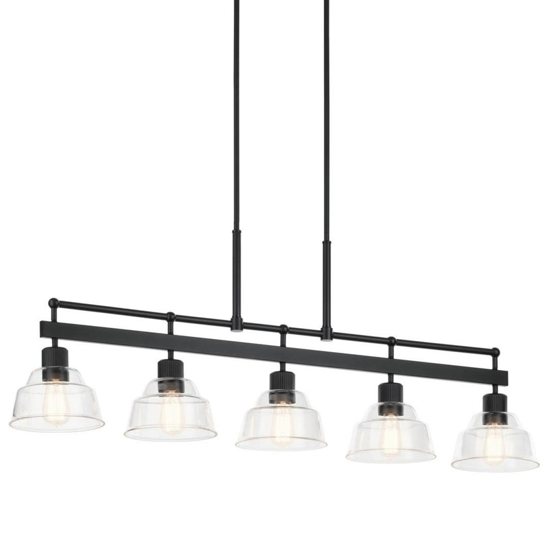 Eastmont Linear Chandelier Black