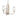 Kimrose Chandelier Polished Nickel 3 Light