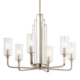 Kimrose Chandelier Polished Nickel 6 Light