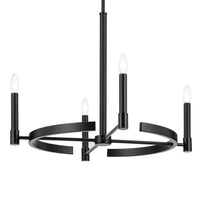 Tolani Chandelier Black 4 Light