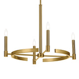 Tolani Chandelier Brushed Natural Brass 4 Light