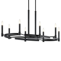Tolani Oval Chandelier Black