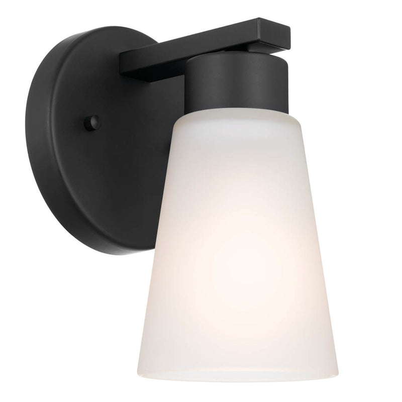 Stamos Wall Cone Sconce Black