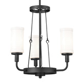 Vetivene Mini Chandelier Textured Black