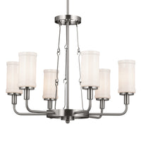 Vetivene Chandelier Classic Pewter 6 Light