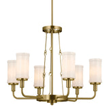 Vetivene Chandelier Natural Brass 6 Light