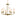 Vetivene Chandelier Natural Brass 6 Light