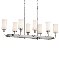 Vetivene Linear Chandelier Classic Pewter