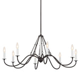 Freesia Chandelier Anvil Iron 8 Light
