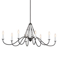 Freesia Oval Linear Chandelier Anvil Iron