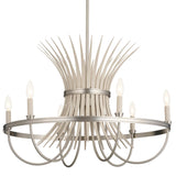 Baile Chandelier Brushed Nickel 6 Light