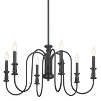 Karthe Chandelier Black 6 Light