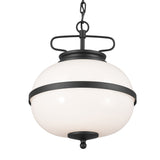 Opal Pendant Textured Black