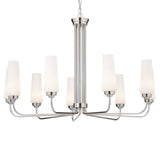 Truby 1 Tier Chandelier Polished Nickel 9 Light