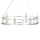 Rosalind Chandelier Polished Nickel 6 Light