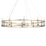 Rosalind 1 Tier Chandelier Brushed Natural Brass 10 Light