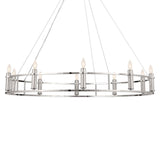 Rosalind Chandelier Polished Nickel 10 Light