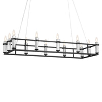 Rosalind Linear Chandelier Black