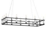 Rosalind Linear Chandelier Black