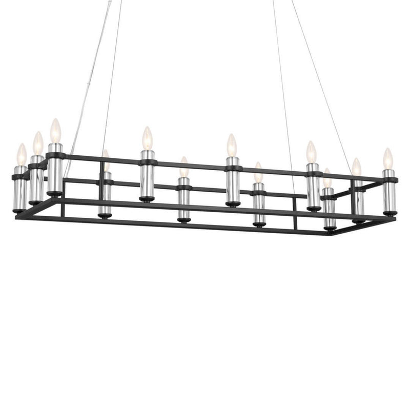 Rosalind Linear Chandelier Black