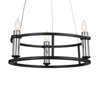 Rosalind Chandelier Black 3 Light