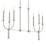 Florence Linear Chandelier Polished Nickel