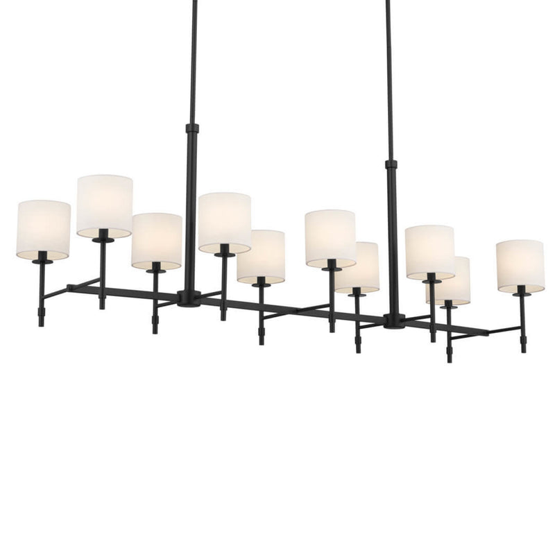 Ali Drum Linear Chandelier Black