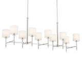 Ali Drum Linear Chandelier Polished Nickel