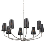 Adeena Bell 1 Tier Chandelier Classic Pewter 8 Light