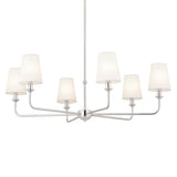 Pallas Bell Chandelier Polished Nickel 6 Light