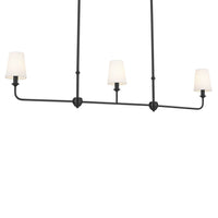 Pallas Bell Linear Chandelier Black