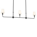 Pallas Bell Linear Chandelier Black