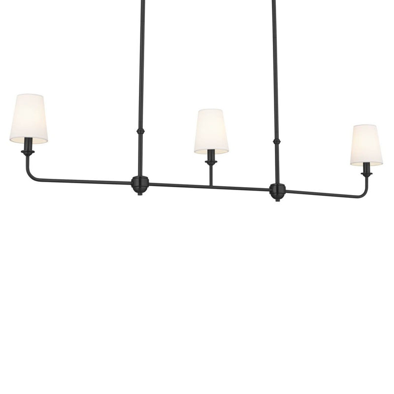 Pallas Bell Linear Chandelier Black