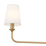 Pallas Bell Linear Chandelier Brushed Natural Brass