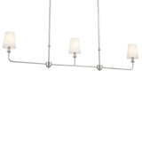 Pallas Bell Linear Chandelier Polished Nickel