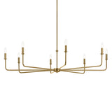 Pallas Round Chandelier Brushed Natural Brass