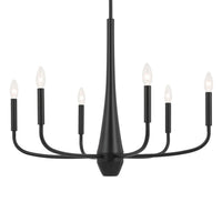 Deela Chandelier Black 6 Light