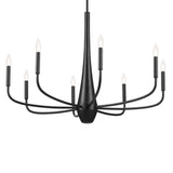 Deela Chandelier Black 8 Light